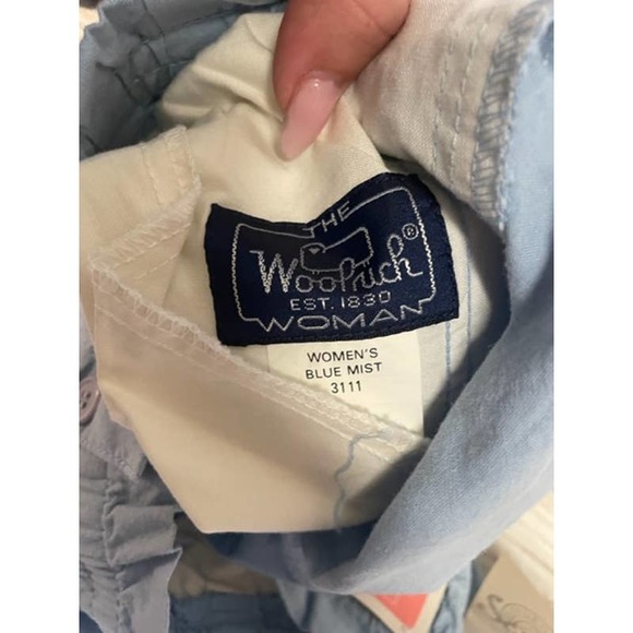 Woolrich Blue Mist Large Cottage Core Vintage Shorts NWT - Picture 3 of 5